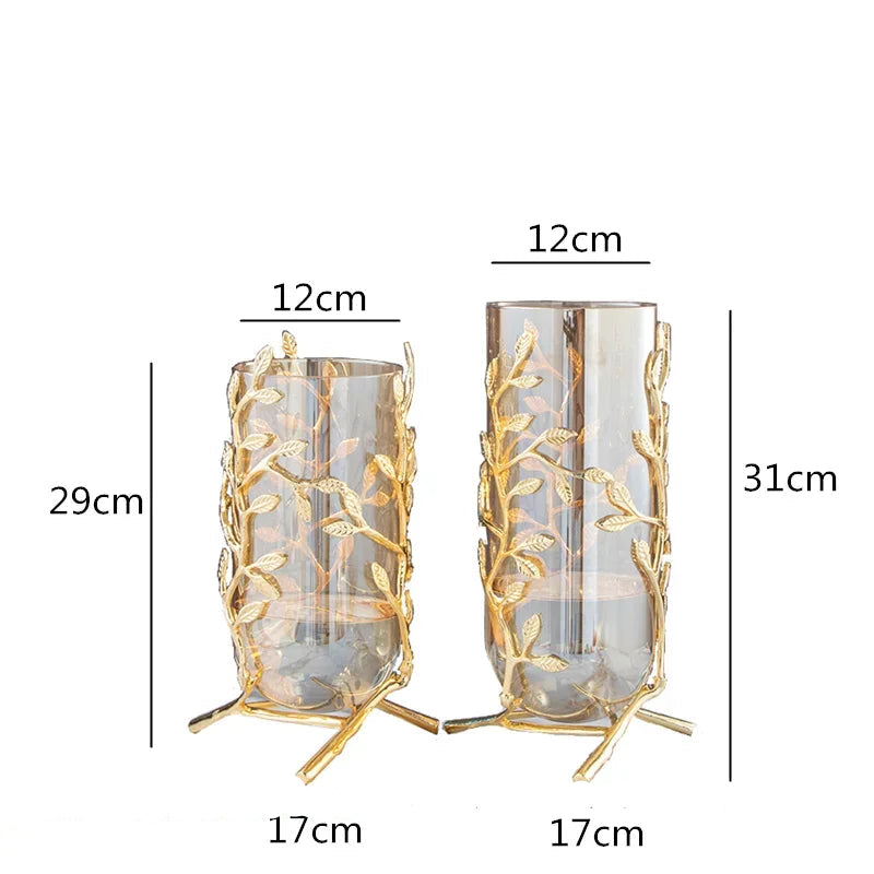 Vase Verre et Or